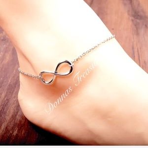 🇱🇷Silver Infinity Anklet